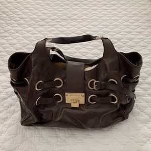 Jimmy Choo Brown Leather Ramona Bag with Dust Bag